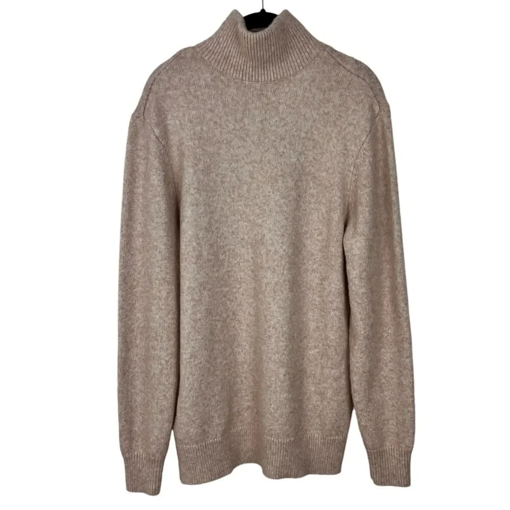 Scotch & Soda Wool Alpaca Blend Half-Zip Pullover Sweater Large